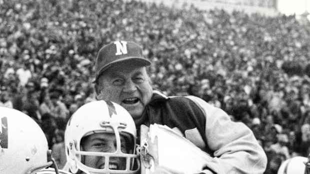1971 Nebraska-Oklahoma football 16 Devaney ride USATSI_3926498